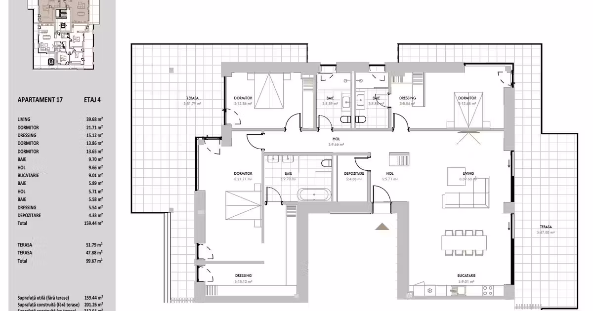 Penthouse de vânzare cu 4 camere în zona Iancu Nicolae, Sector 1