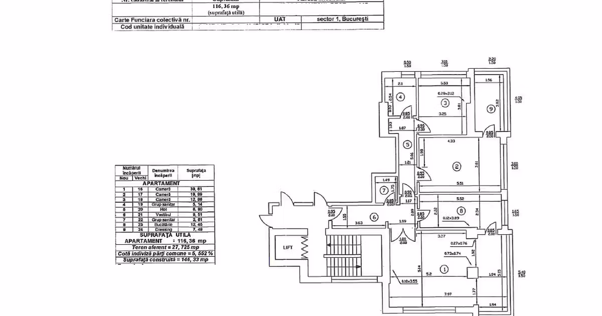 Apartament de vânzare cu 3 camere în zona Băneasa, Sector 1