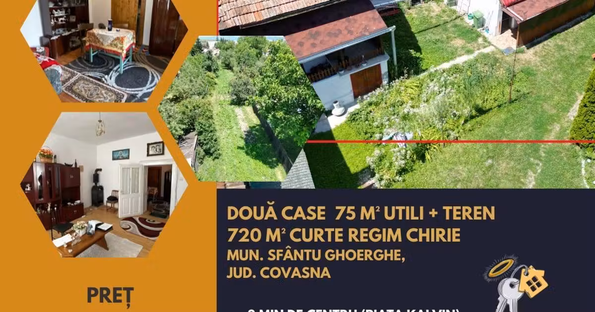 Casă individuală de vânzare cu 2 camere, mobilată în Sfântu Gheorghe