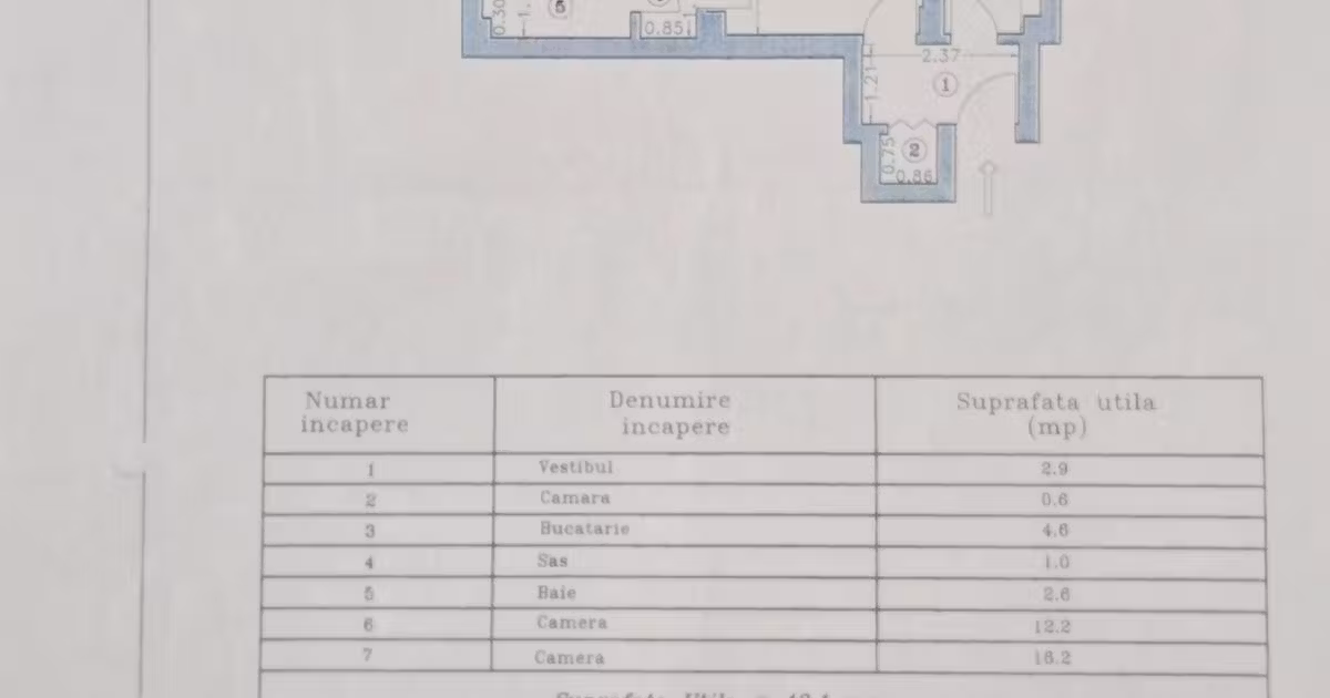Apartament de vânzare cu 2 camere, mobilat în zona Sebastian, Sector 5