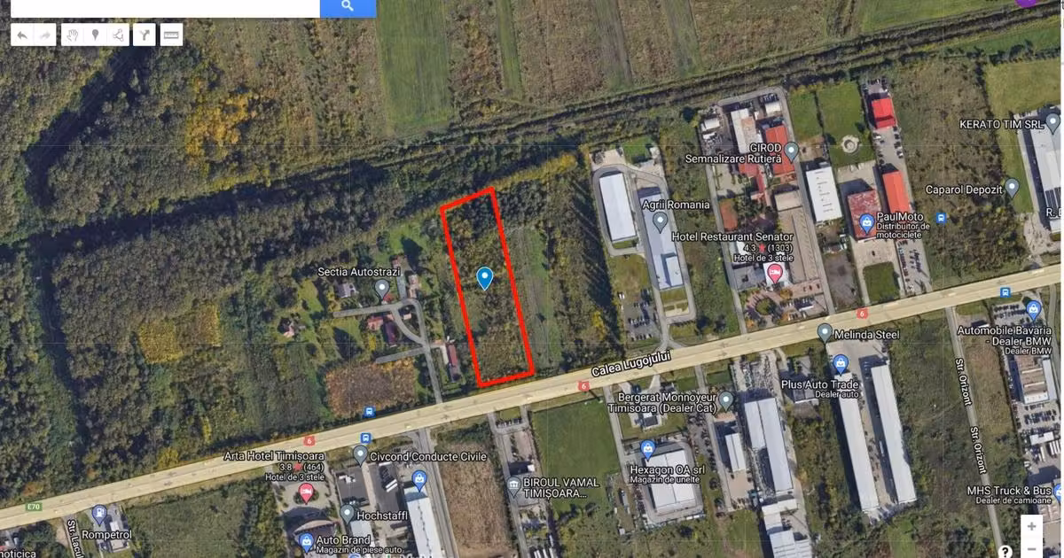 Teren Construcții intravilan de vânzare de 11509 mp, în zona Lugojului, Timișoara
