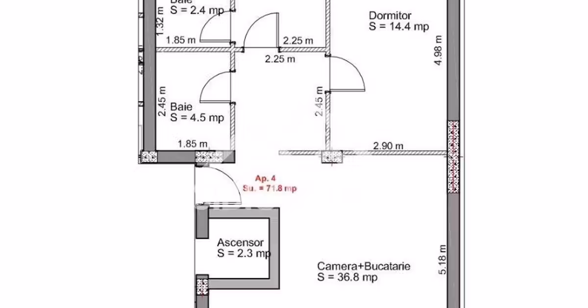 Apartament de vânzare cu 3 camere în zona Ștefan cel Mare, Sibiu