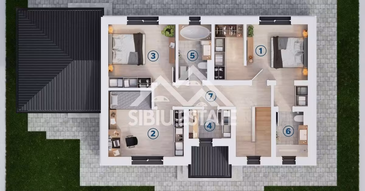 Casă individuală de vânzare cu 5 camere în Șura Mică