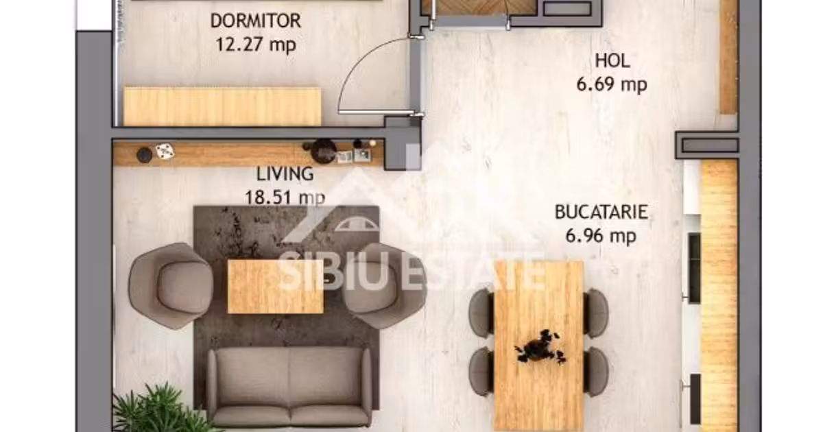 Apartament de vânzare cu 2 camere în Șelimbăr
