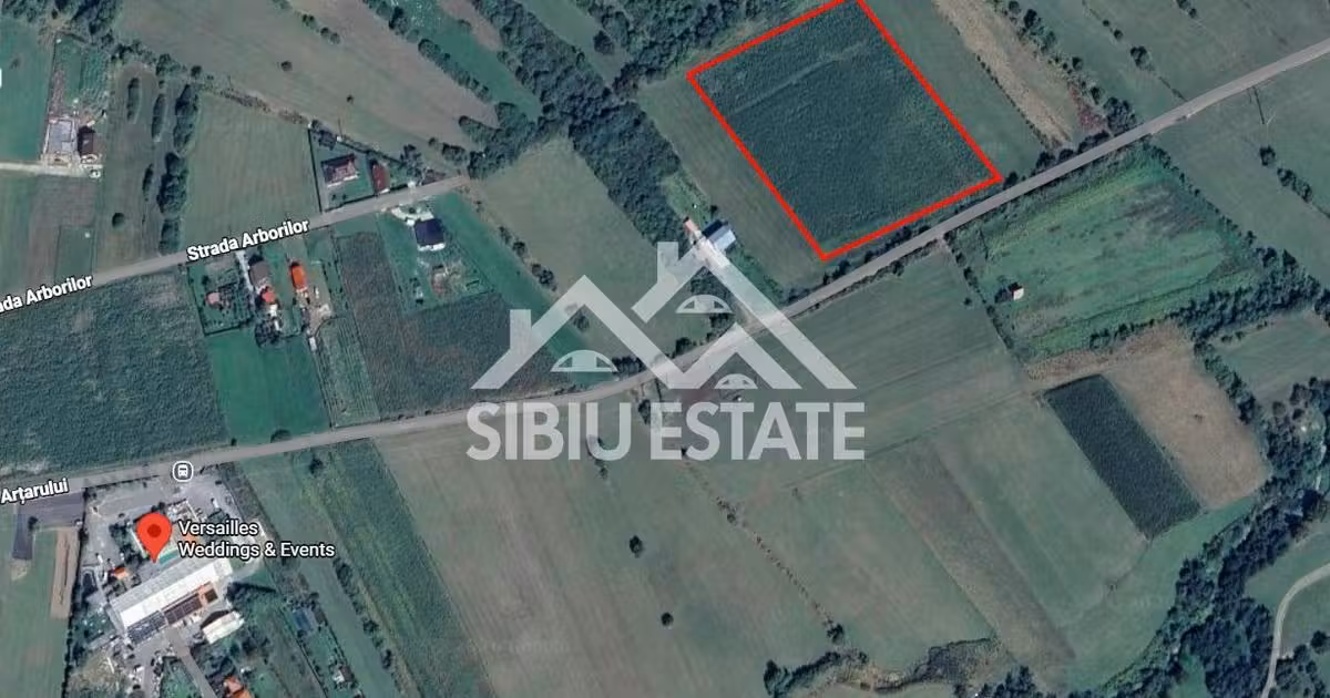 Teren agricol extravilan de vânzare de 17160 mp, în zona Exterior Sud, Sibiu