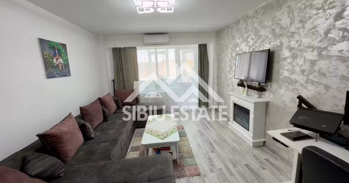 Apartament de vânzare cu 3 camere, mobilat în zona Terezian, Sibiu
