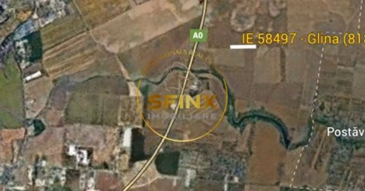 Teren agricol intravilan de vânzare de 8186 mp, în Glina