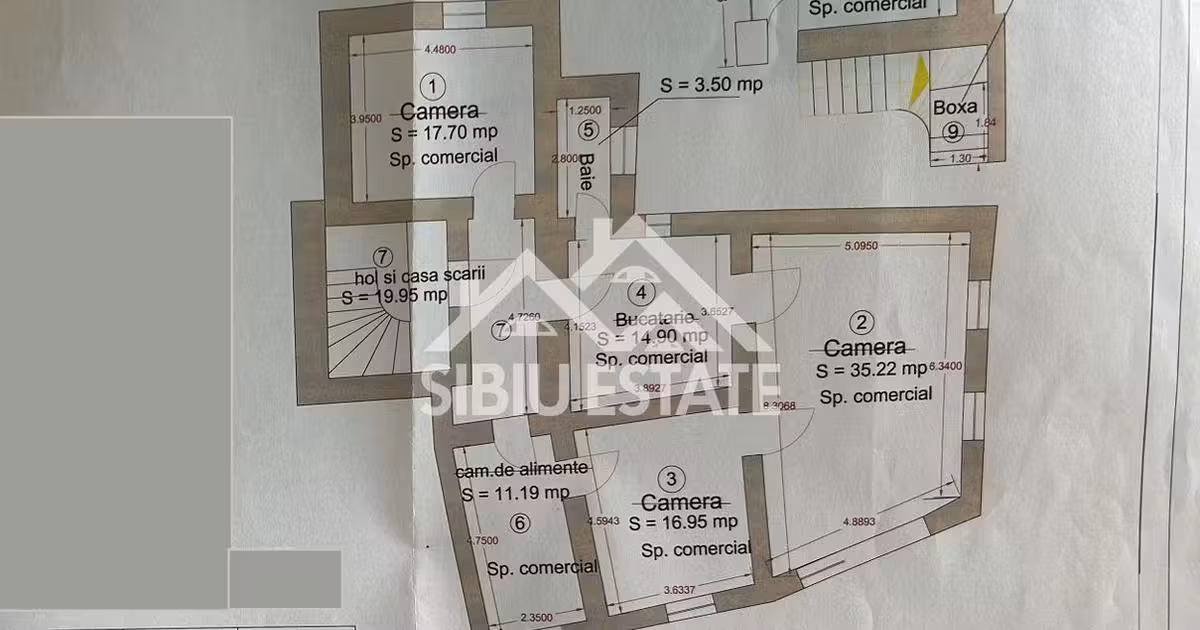 Birou de vânzare de 286.96 mp, în zona Central, Sibiu