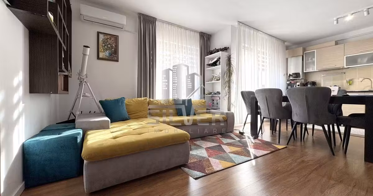 Apartament de vânzare cu 3 camere, mobilat în Florești
