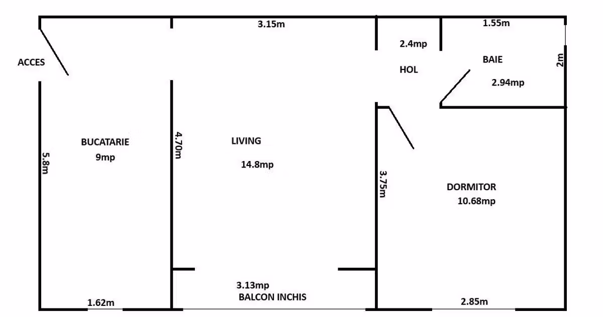 Apartament de vânzare cu 2 camere în zona Mănăștur, Cluj-Napoca