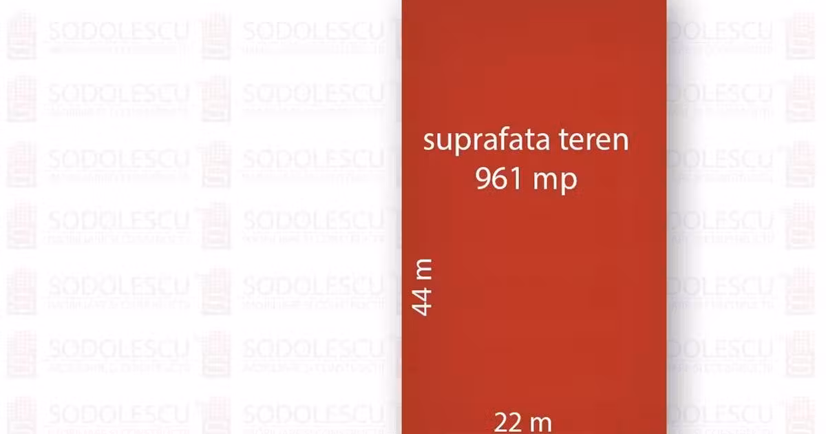 Teren Construcții intravilan de vânzare de 961 mp, în Săcălaz