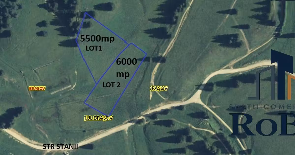 Teren Construcții intravilan de vânzare de 11500 mp, în zona Drumul Poienii, Brașov