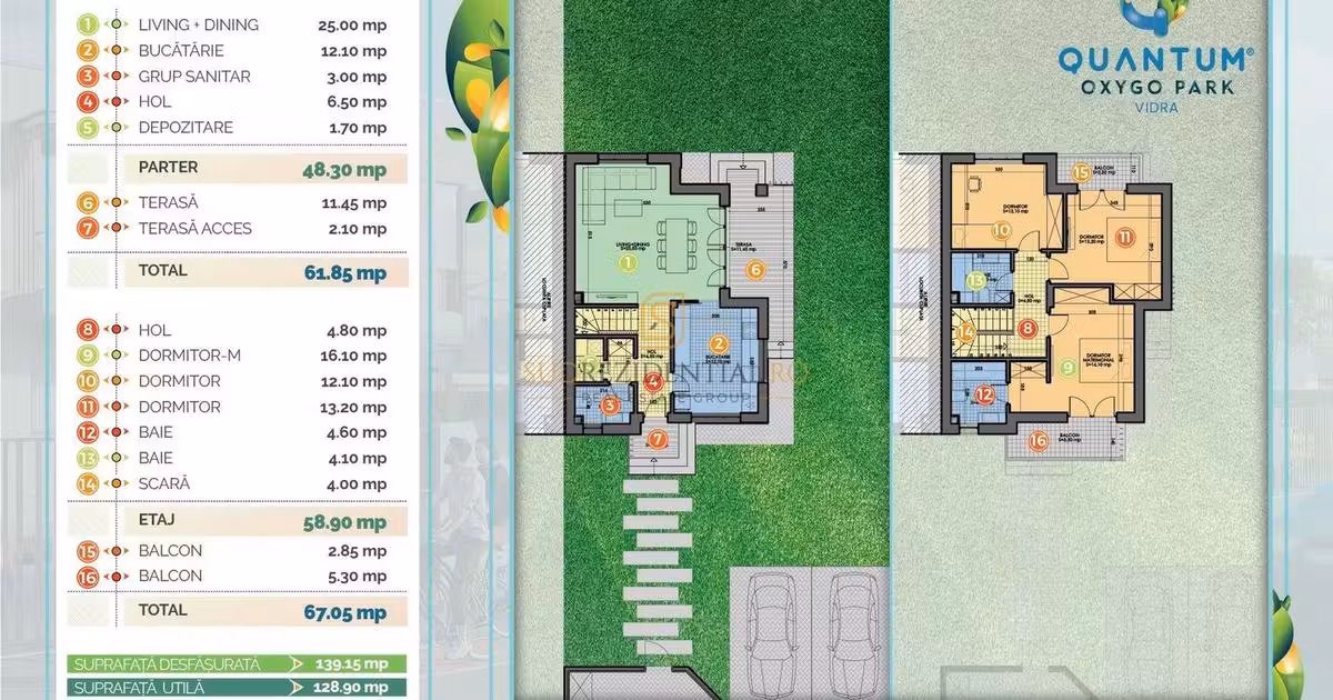 Duplex de vânzare cu 4 camere în Vidra