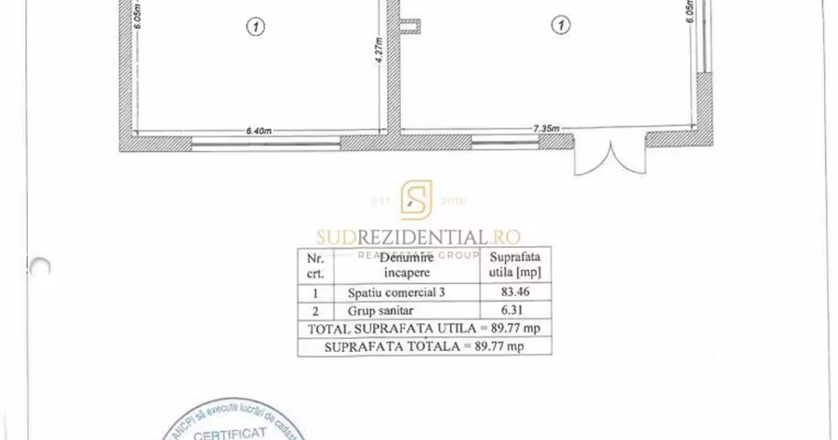 Spațiu comercial de vânzare de 89.77 mp, în zona Berceni, Sector 4