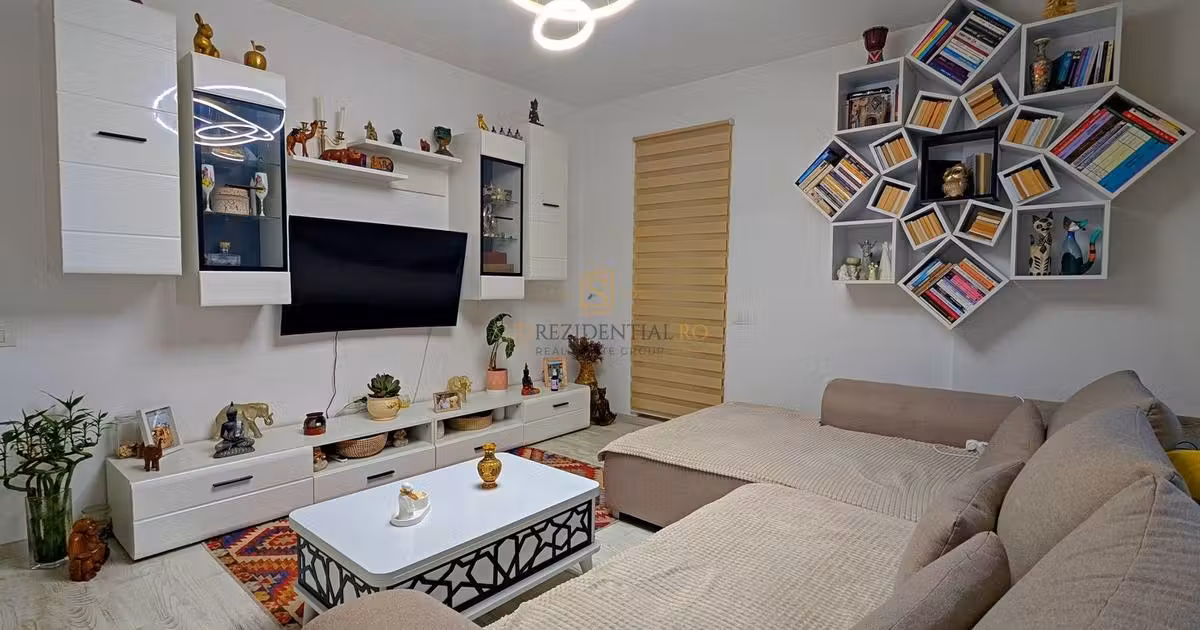 Apartament de vânzare cu 2 camere, mobilat în Popești-Leordeni