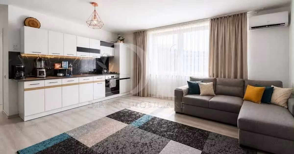 Apartament de vânzare cu 2 camere, mobilat în Florești