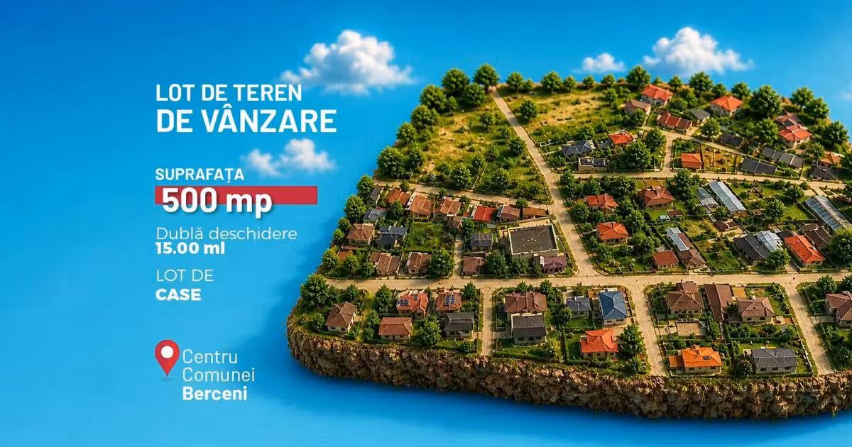 Teren Construcții intravilan de vânzare de 495 mp, în Berceni
