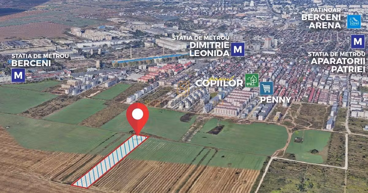 Teren Construcții intravilan de vânzare de 6240 mp, în Popești-Leordeni