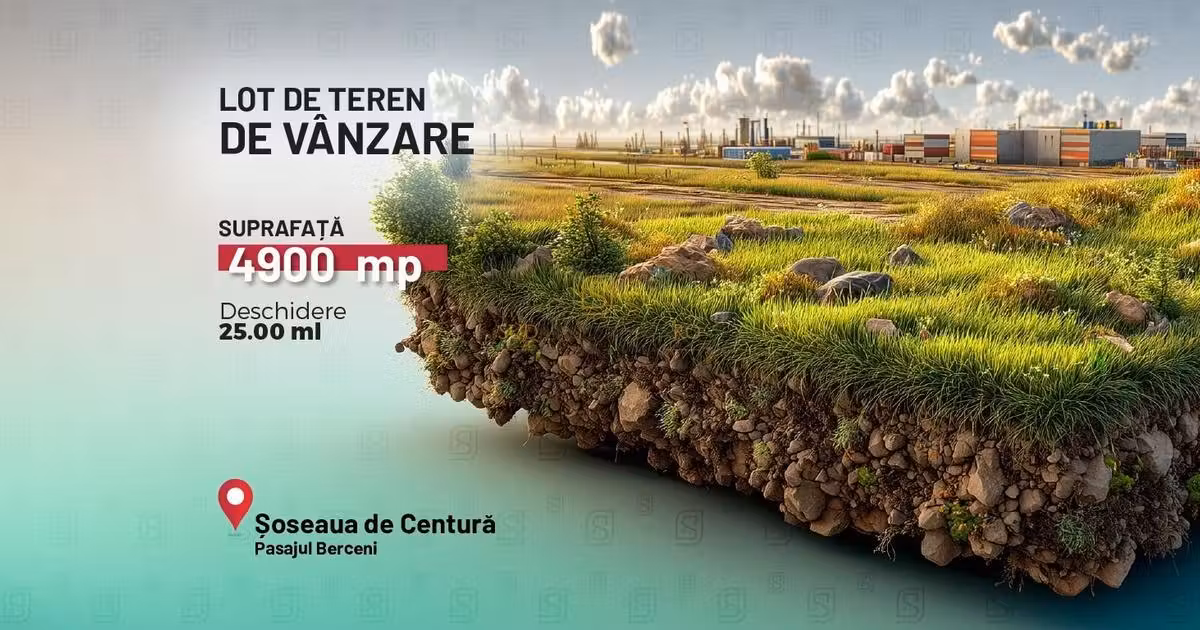 Teren Construcții intravilan de vânzare de 4900 mp, în Jilava