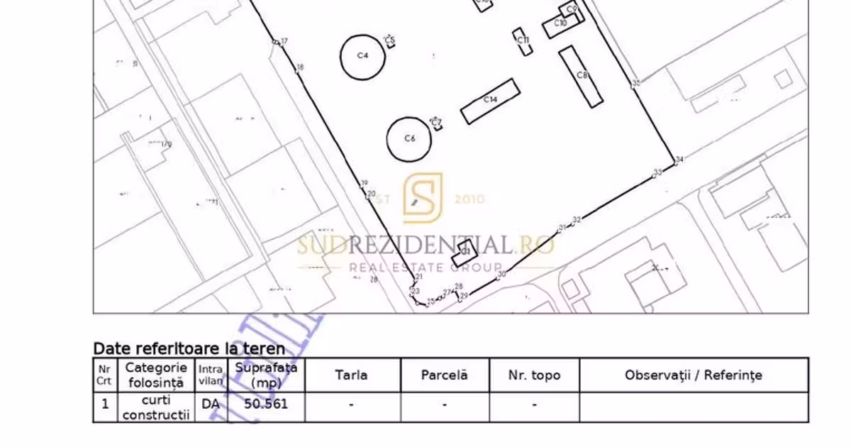 Teren Construcții intravilan de vânzare de 50561 mp, în zona Berceni, Sector 4