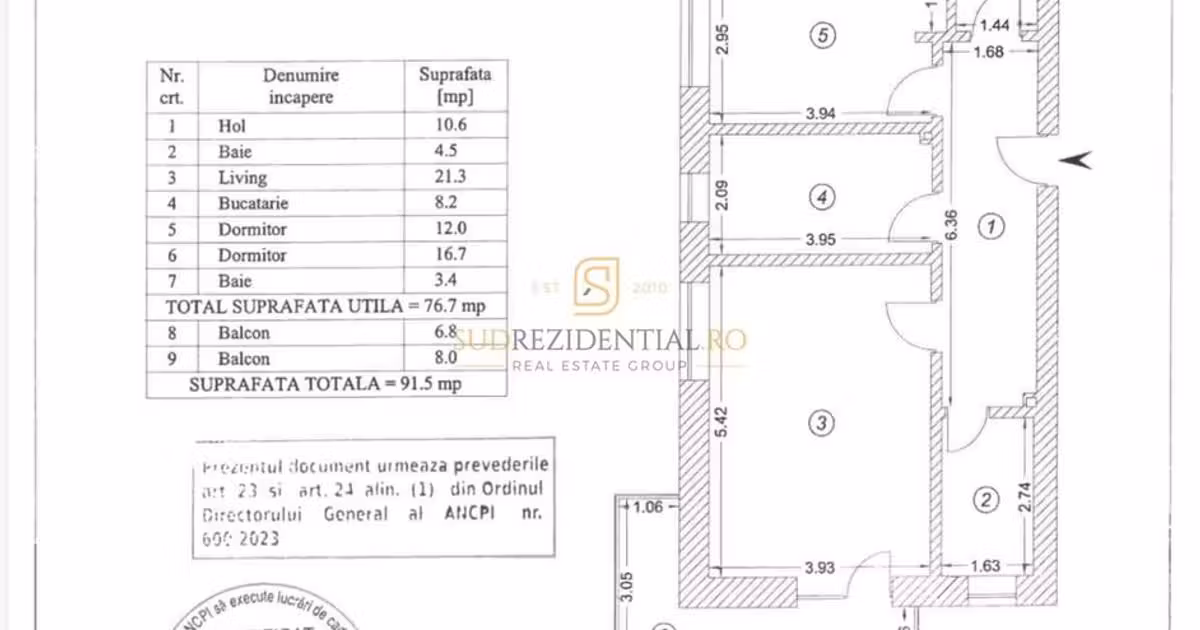 Apartament de vânzare cu 3 camere în zona Metalurgiei, Sector 4