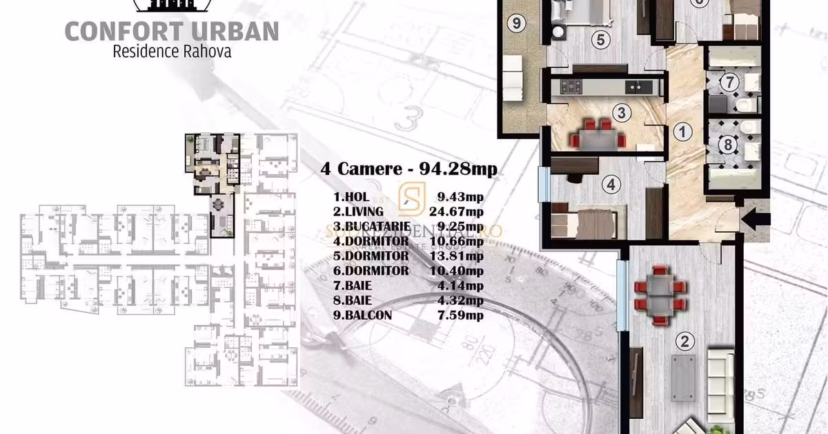 Apartament de vânzare cu 4 camere, mobilat în zona Rahova, Sector 5