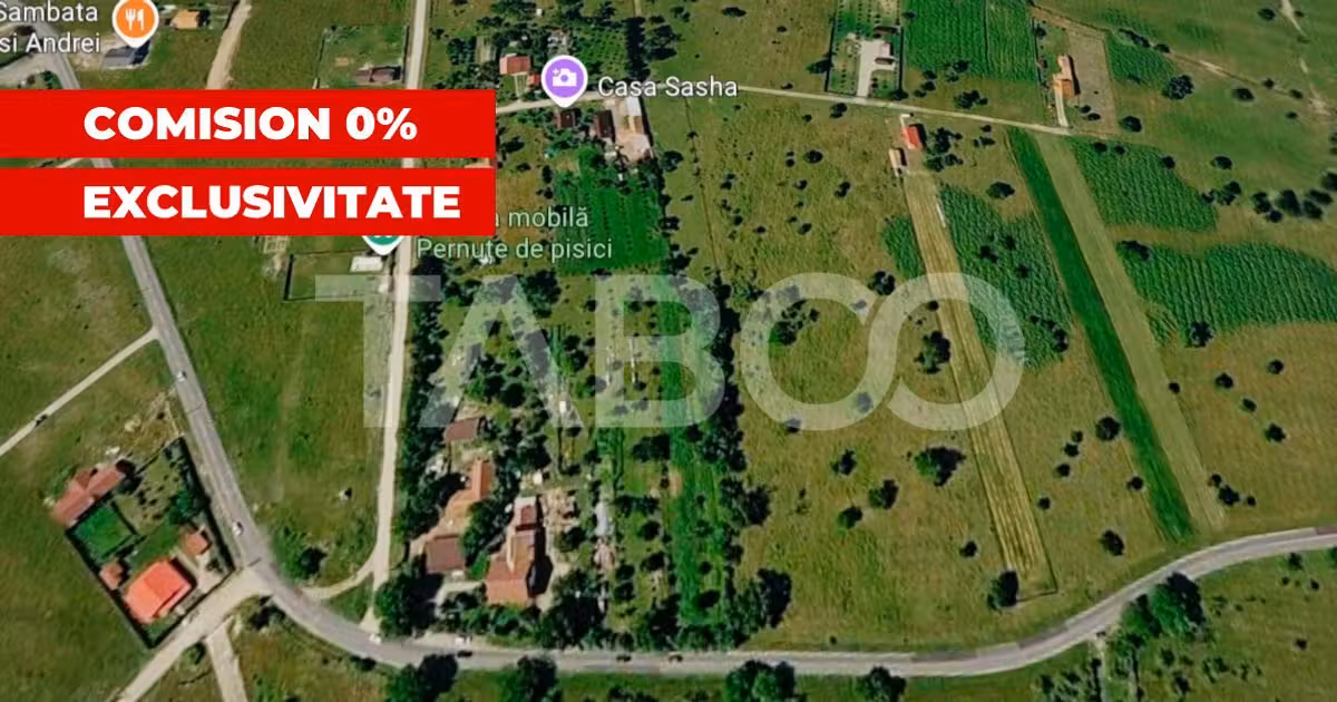 Teren Construcții extravilan de vânzare de 2580 mp, în Stațiunea Climaterică Sâmbăta