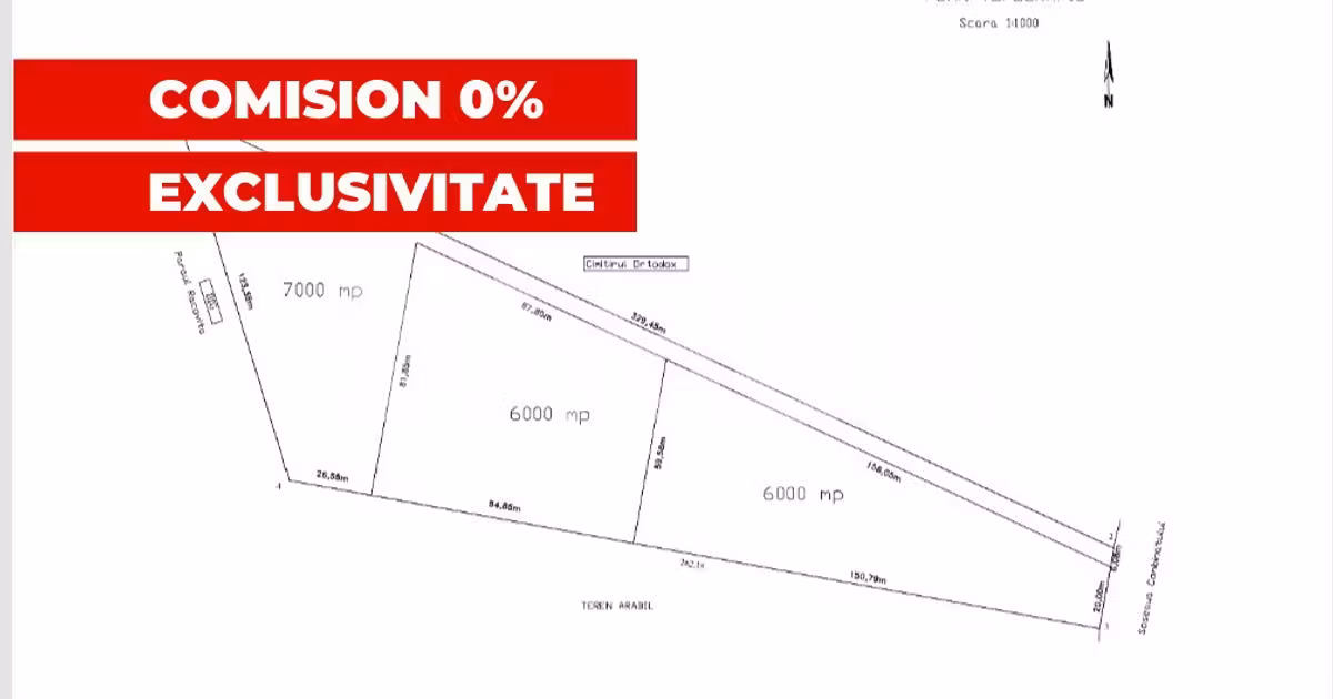 Teren Construcții intravilan de vânzare de 6000 mp, în Făgăraș