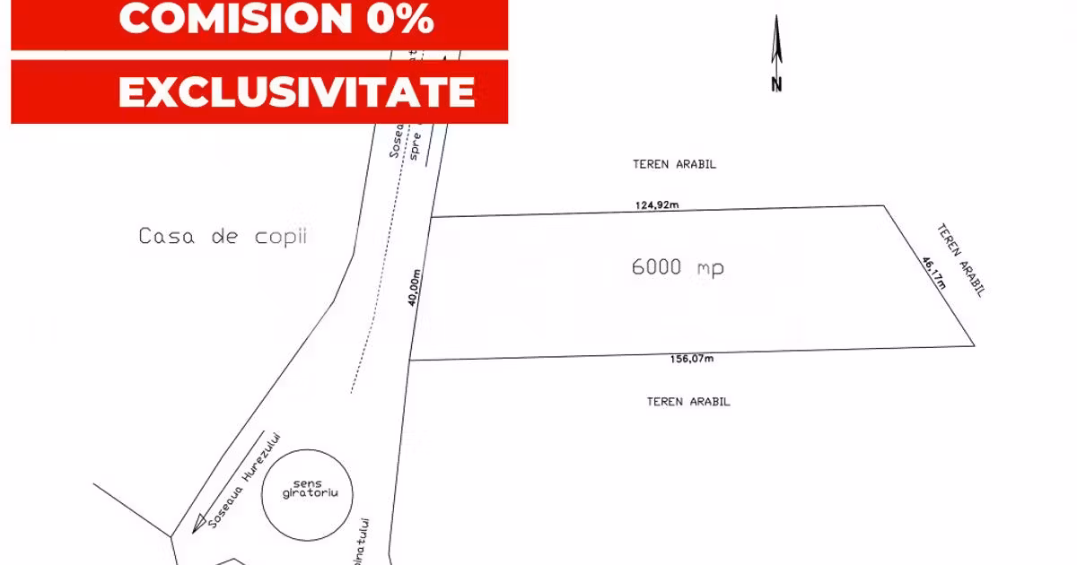 Teren Construcții intravilan de vânzare de 6000 mp, în Făgăraș