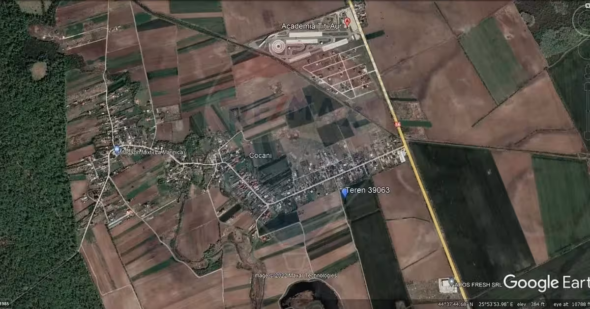 Teren Construcții intravilan de vânzare de 39063 mp, în Cocani