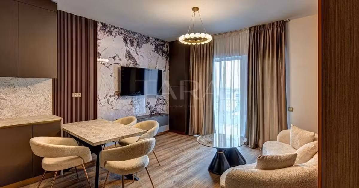 Apartament de vânzare cu 2 camere, mobilat în Florești