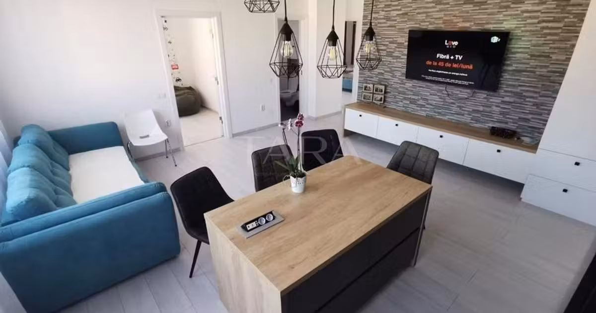 Apartament de vânzare cu 3 camere, mobilat în Florești