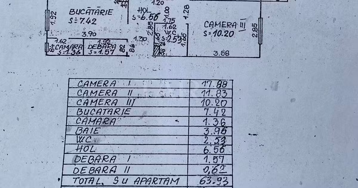 Apartament de vânzare cu 3 camere în zona Plopilor, Cluj-Napoca