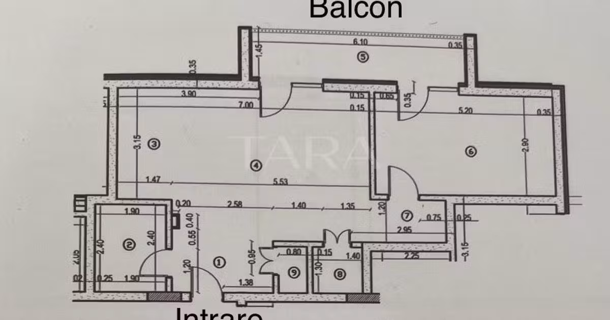Apartament de vânzare cu 2 camere în Baciu