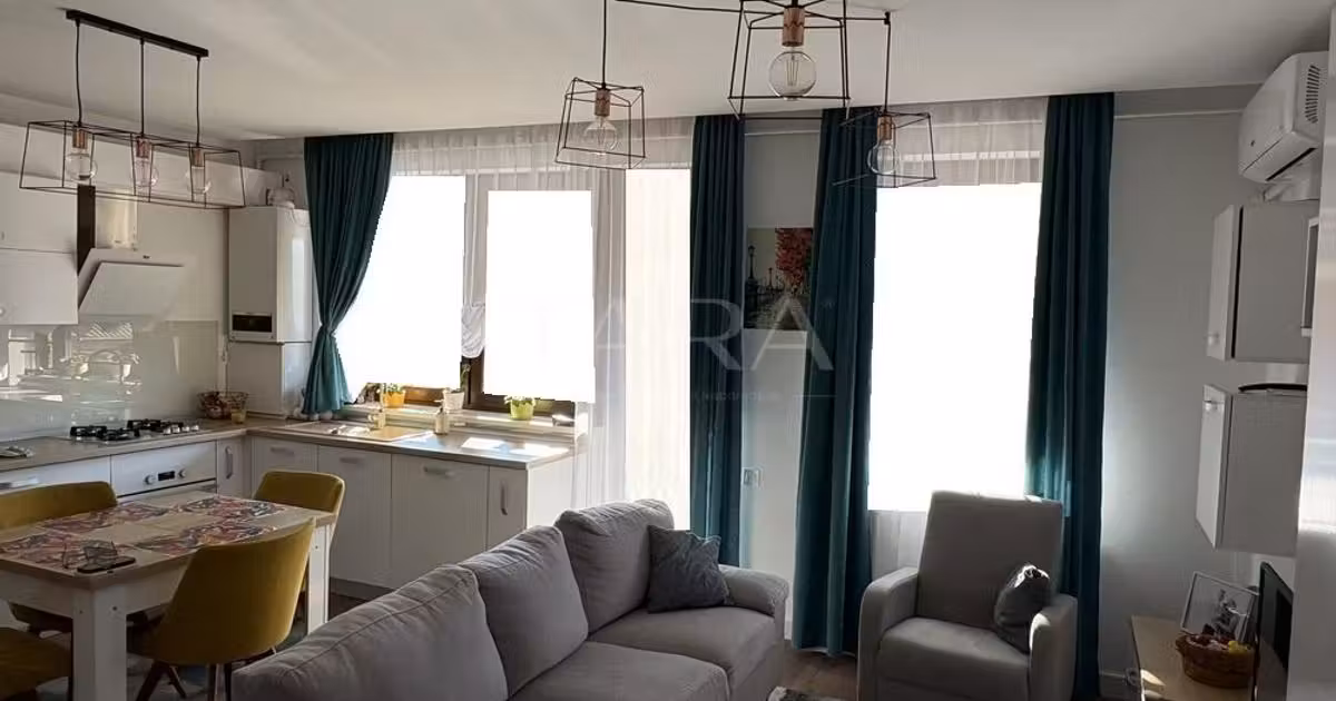 Apartament de vânzare cu 3 camere, mobilat în Florești