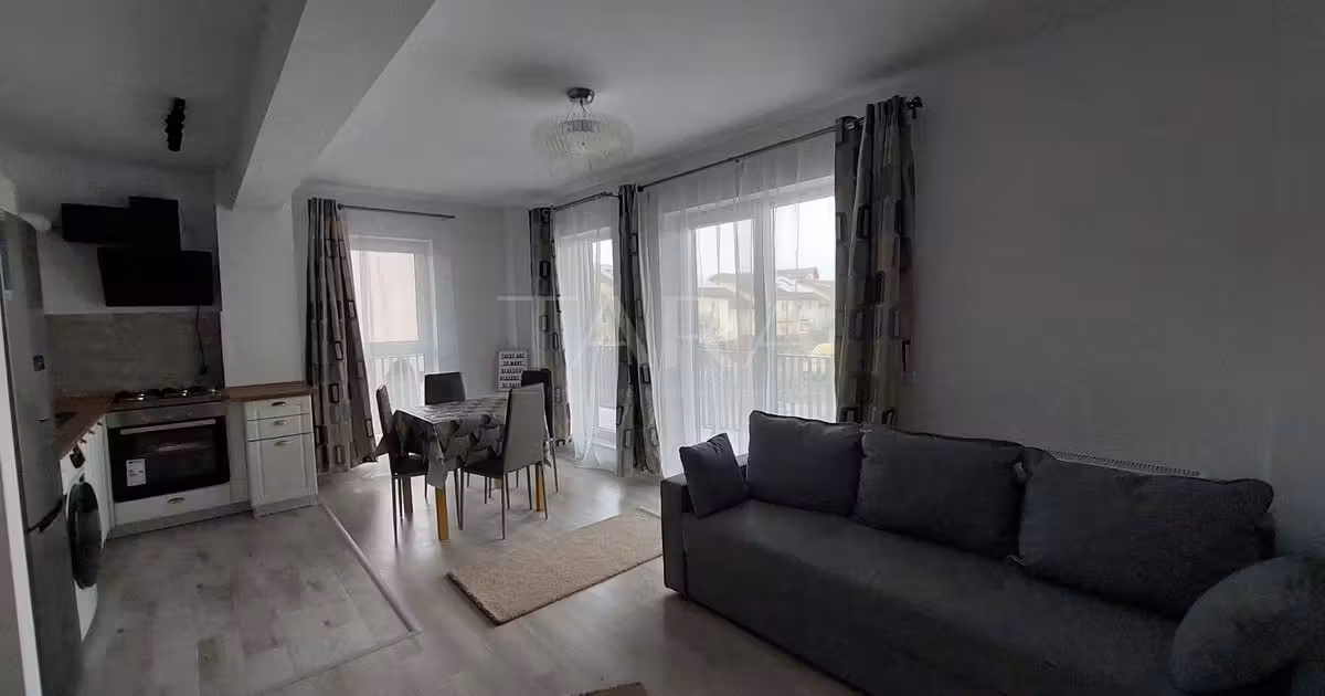 Apartament de vânzare cu 2 camere, mobilat în Florești