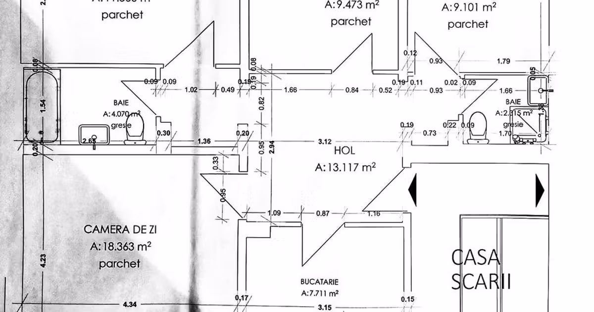 Apartament de vânzare cu 4 camere, mobilat în zona Mărăști, Cluj-Napoca