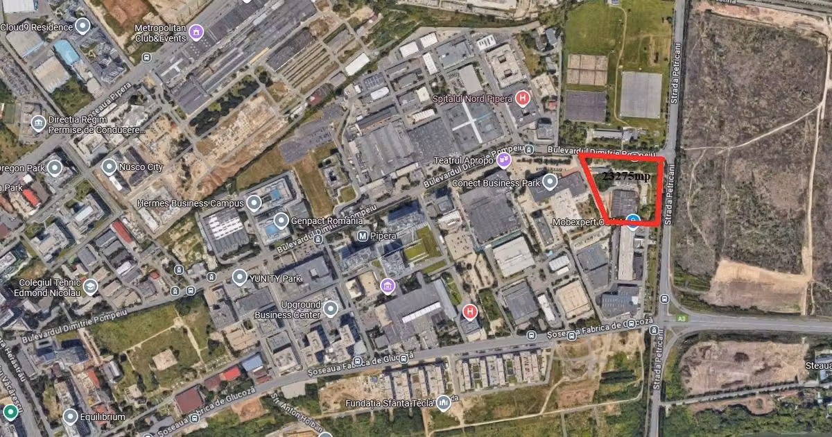 Teren Construcții intravilan de vânzare de 22725 mp, în zona Pipera, Sector 1