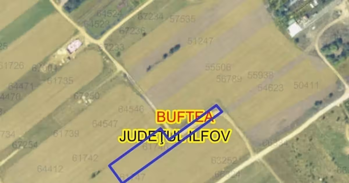 Teren Construcții intravilan de vânzare de 3190 mp, în Buftea