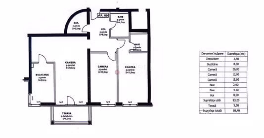 Apartament Centrul Vechi