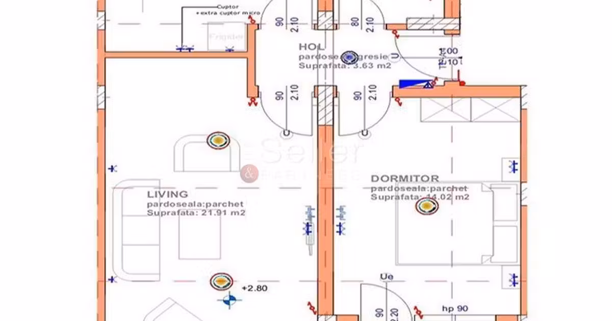 Apartament de vânzare cu 2 camere, mobilat în zona Tractorul, Brașov