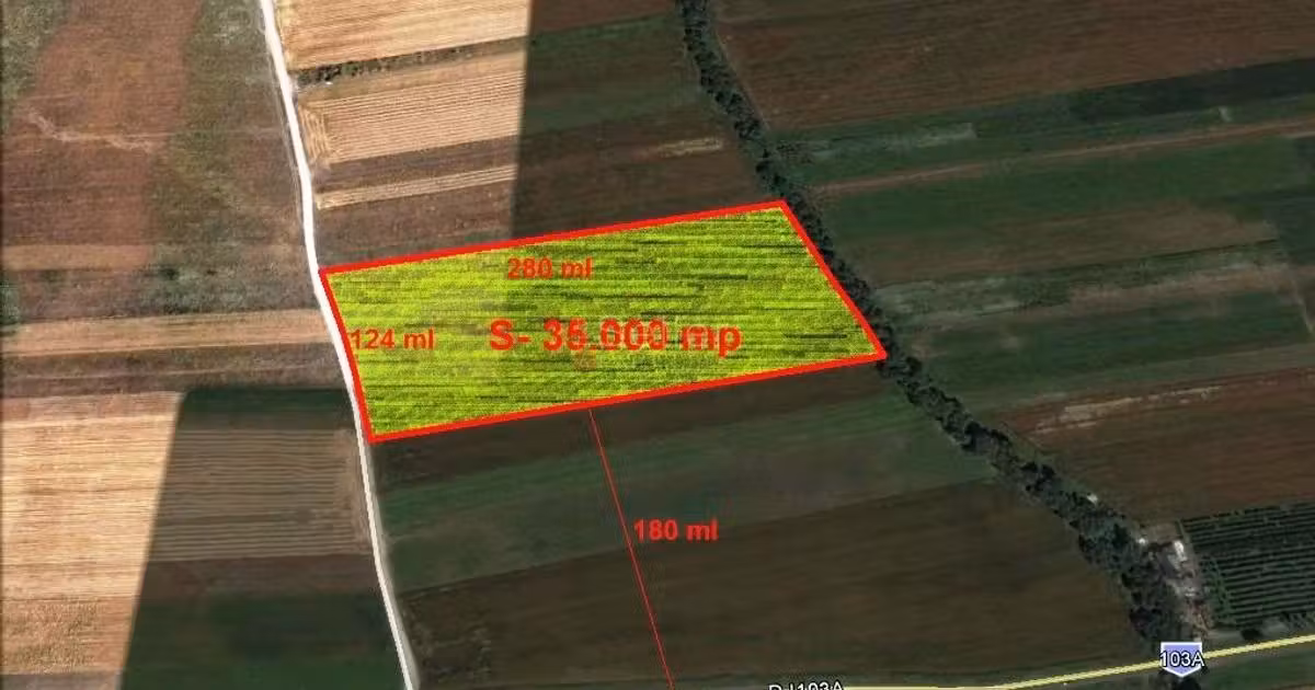 Teren agricol extravilan de vânzare de 35000 mp, în zona Uzina 2, Brașov