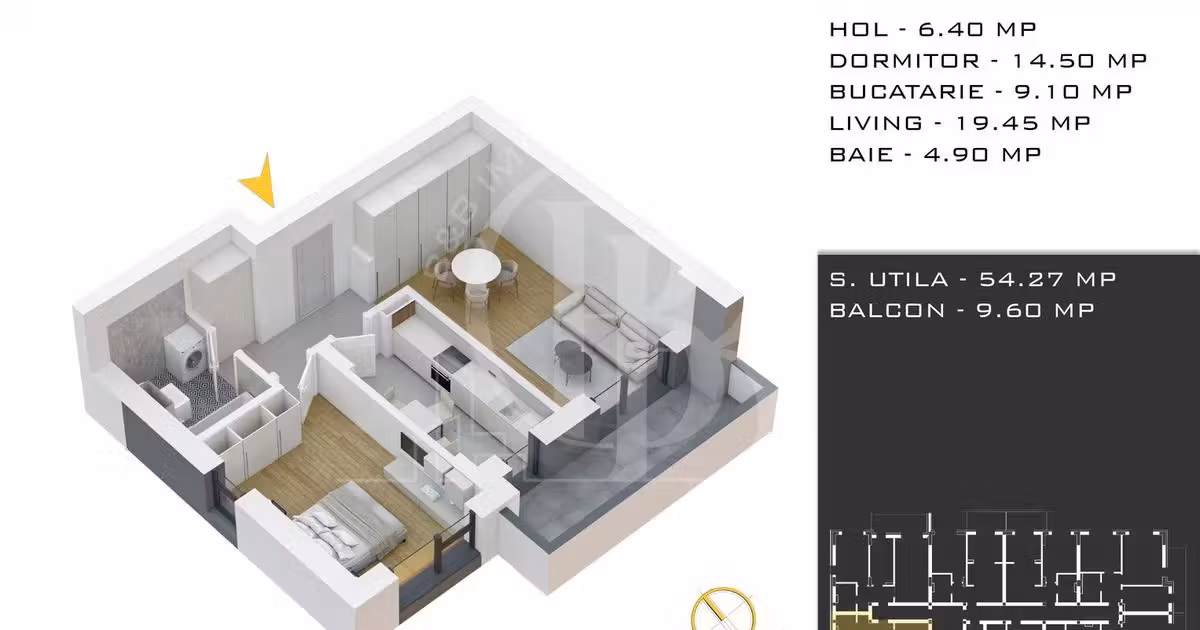 Apartament de vânzare cu 2 camere în zona Theodor Pallady, Sector 3