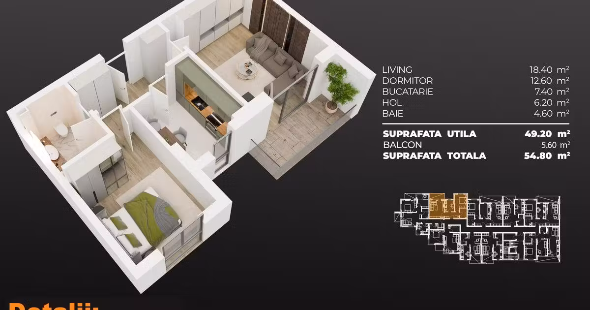 Apartament de vânzare cu 2 camere în zona Berceni, Sector 4