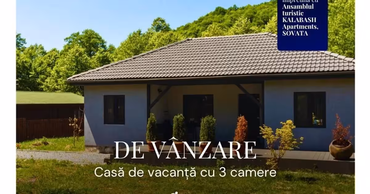 Casă individuală de vânzare cu 3 camere, mobilată în Sovata
