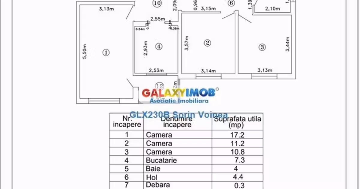 Apartament de vânzare cu 3 camere în zona Nicolae Grigorescu, Sector 3