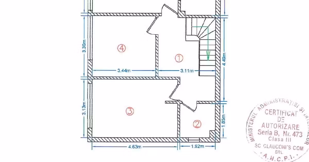 Duplex de vânzare cu 4 camere în 1 Decembrie
