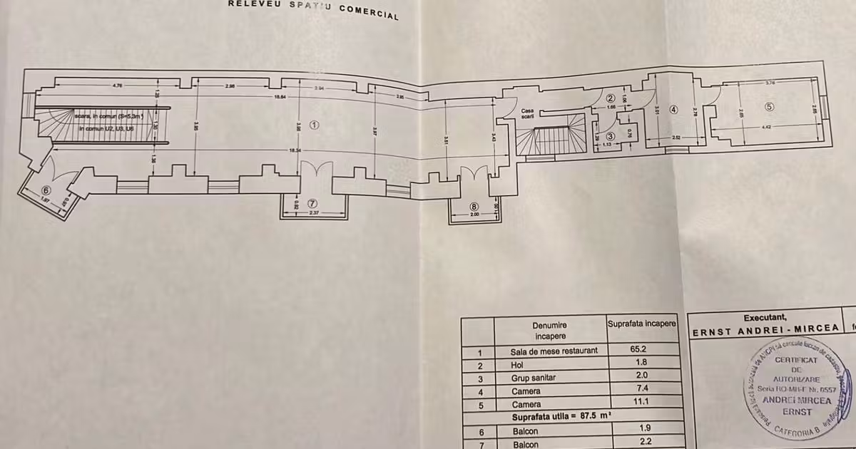 Spațiu comercial de vânzare de 214 mp, în zona Universitate, Ultracentral