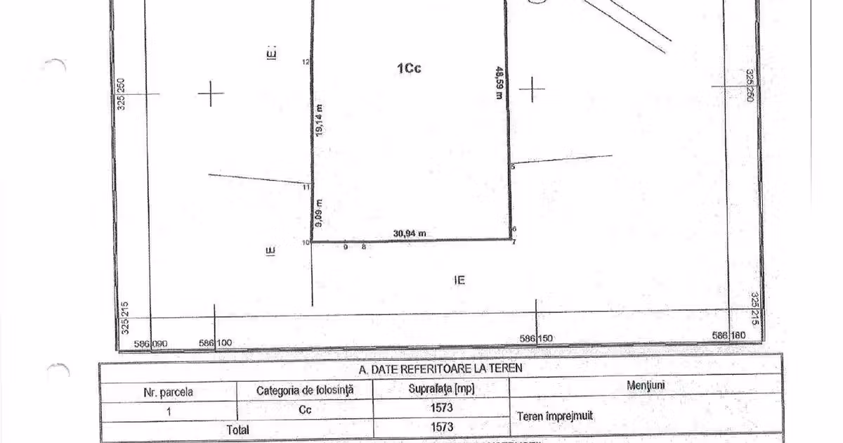 Teren Construcții intravilan de vânzare de 1573 mp, în zona Cotroceni, Sector 5