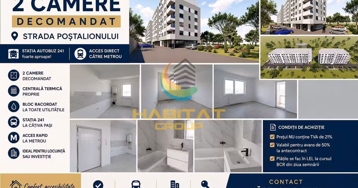 Apartament de vânzare cu 2 camere în zona Berceni, Sector 4